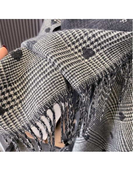 2024 fall and winter new love bird's nest scarf fashion wild thickened warm two-sided shawl