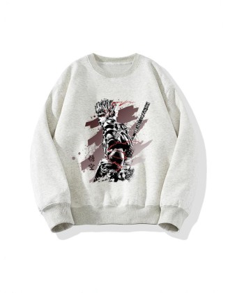 [Hot Sale]Wukong Monkey King China-Chic round neck pullover sweater men's and women's long sleeved blouses