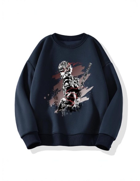 [Hot Sale]Wukong Monkey King China-Chic round neck pullover sweater men's and women's long sleeved blouses