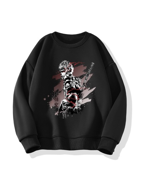 [Hot Sale]Wukong Monkey King China-Chic round neck pullover sweater men's and women's long sleeved blouses