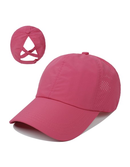 Baseball cap women new outdoor sports ponytail baseball cap breathable mesh