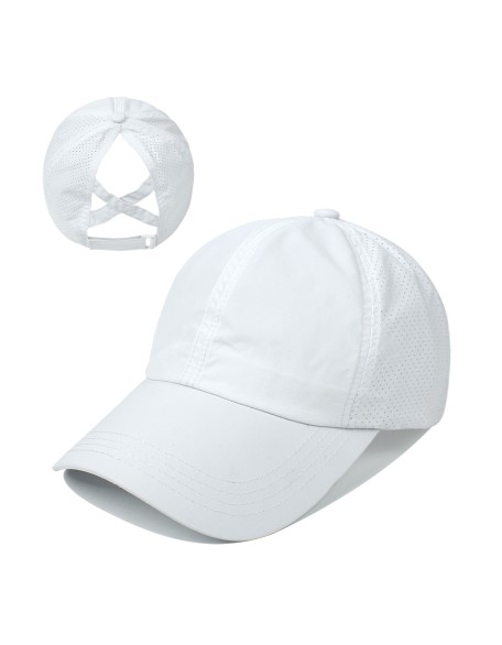 Baseball cap women new outdoor sports ponytail baseball cap breathable mesh