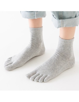 Five-finger socks female cotton summer sweat-absorbent tube toe socks breathable toe socks ladies cotton socks