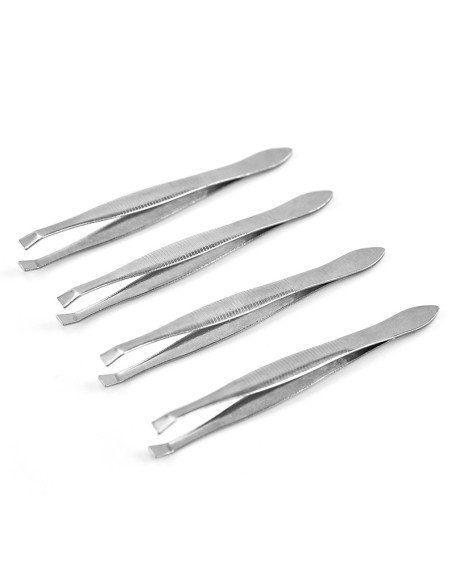 Stainless steel oblique half-gold eyebrow clip Eyebrow tweezers hair trimmer Eyebrow clip