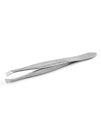 Stainless steel oblique half-gold eyebrow clip Eyebrow tweezers hair trimmer Eyebrow clip