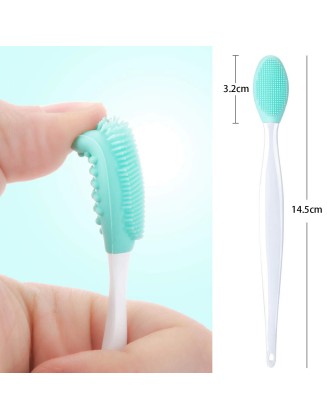 Long-handled beauty tools to clean pores artifact face corner cleaning stick blackhead cleaning brush silicone nose brush