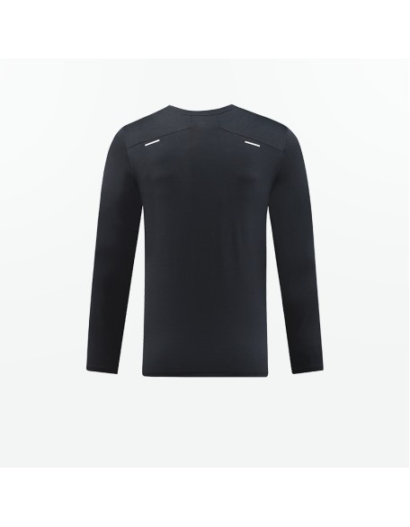 Quick drying clothes, long sleeved T-shirts, men's training clothes, fitness running sports tops, moisture wicking and sweat wicking outdoor base shirts