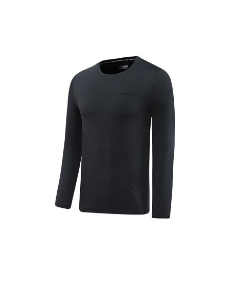 Quick drying clothes, long sleeved T-shirts, men's training clothes, fitness running sports tops, moisture wicking and sweat wicking outdoor base shirts