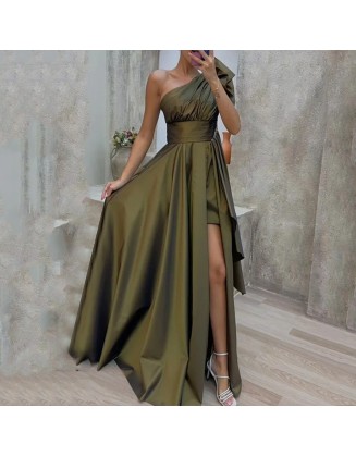 Ladies elegant dress autumn fashion loose dress