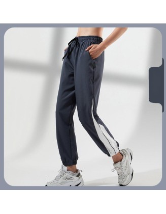 Sweatpants Women's loose bunched feet Haren pants thin spring and summer quick dry running fitness pants high waisted yoga pants casual wear