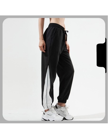 Sweatpants Women's loose bunched feet Haren pants thin spring and summer quick dry running fitness pants high waisted yoga pants casual wear