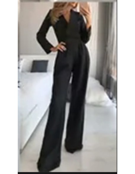 Long Dress New Chinese jumpsuit Slant waist temperament Commuter jumpsuit