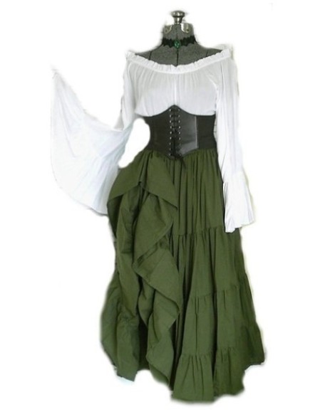 New party long sleeved dresses from Europe and America, medieval clothing from the Renaissance period for wome