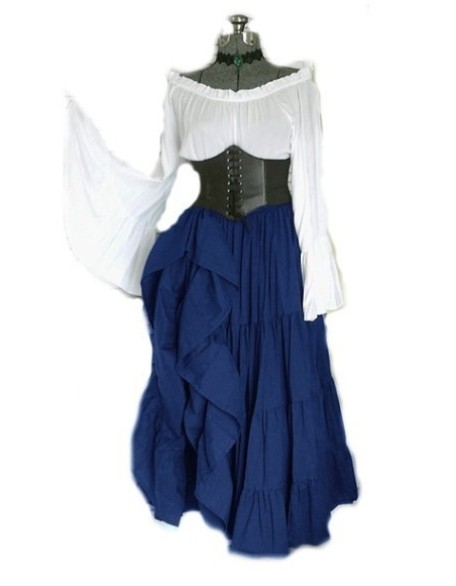 New party long sleeved dresses from Europe and America, medieval clothing from the Renaissance period for wome