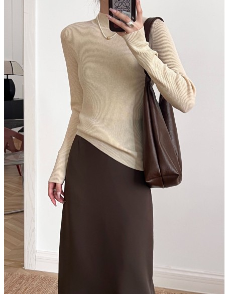 Wool blend yarn high elasticity autumn and winter versatile base sweater