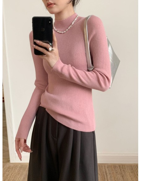 Wool blend yarn high elasticity autumn and winter versatile base sweater