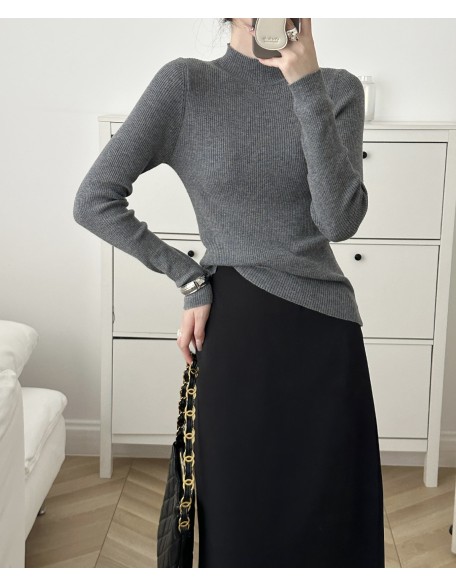 Wool blend yarn high elasticity autumn and winter versatile base sweater