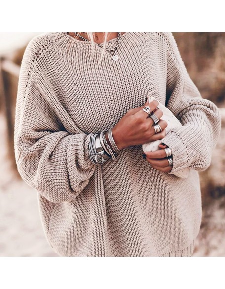 Winter new product knit sweater loose oversized sweater jacket