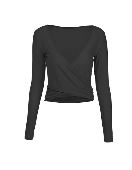 New autumn and winter women's mesh ultra-thin outerwear, slimming and seamless breathable long sleeved yoga clothes, sports and fitness clothes