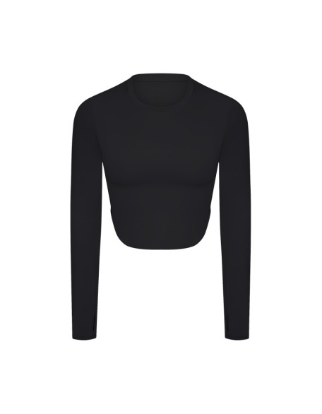 Yoga clothes new sexy side seam split naked sense of fitness long sleeve T wear casual running sports top women